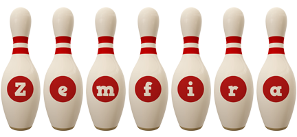 Zemfira bowling-pin logo