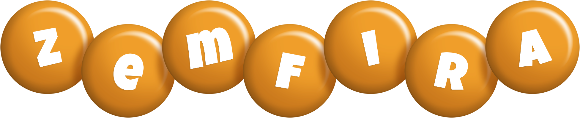 Zemfira candy-orange logo