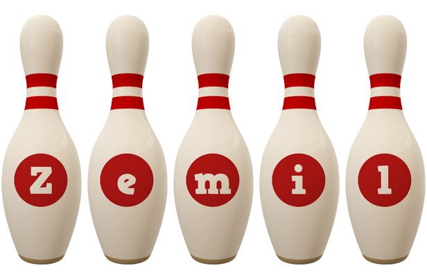 Zemil bowling-pin logo