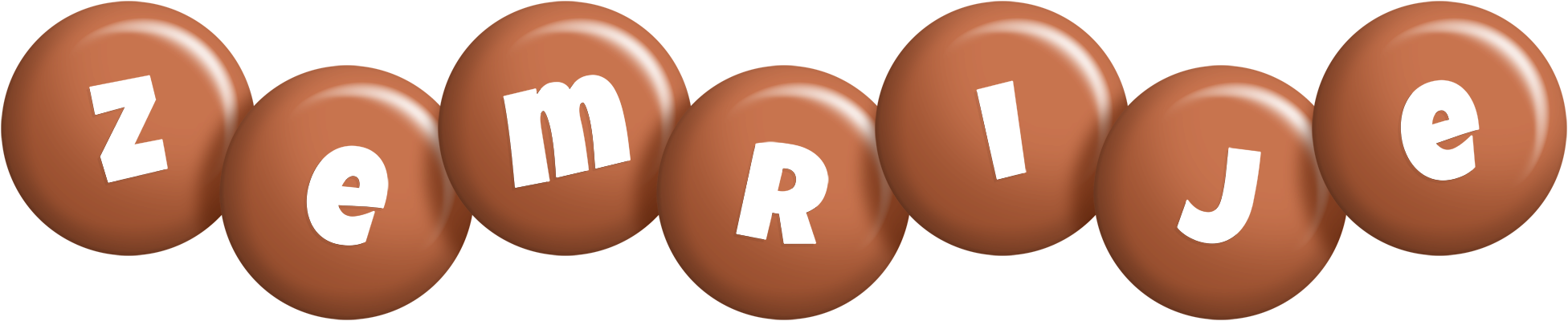 Zemrije candy-brown logo