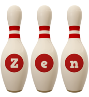 Zen bowling-pin logo