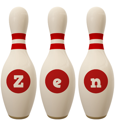 Zen bowling-pin logo