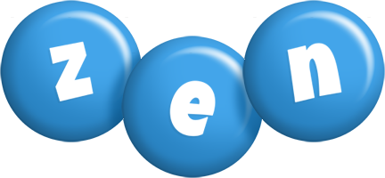 Zen candy-blue logo