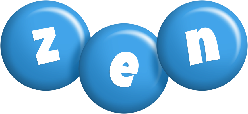 Zen candy-blue logo