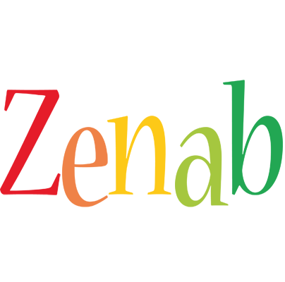 Zenab birthday logo