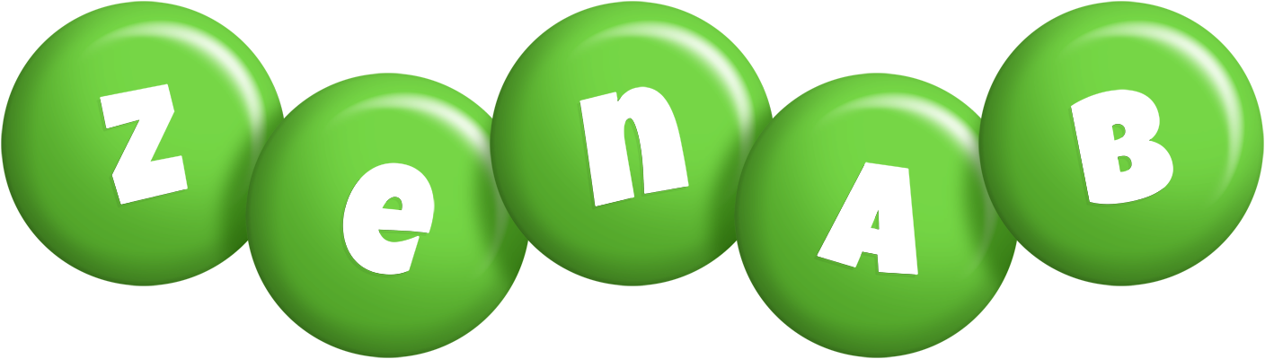 Zenab candy-green logo