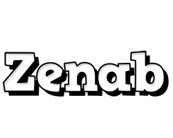 Zenab snowing logo