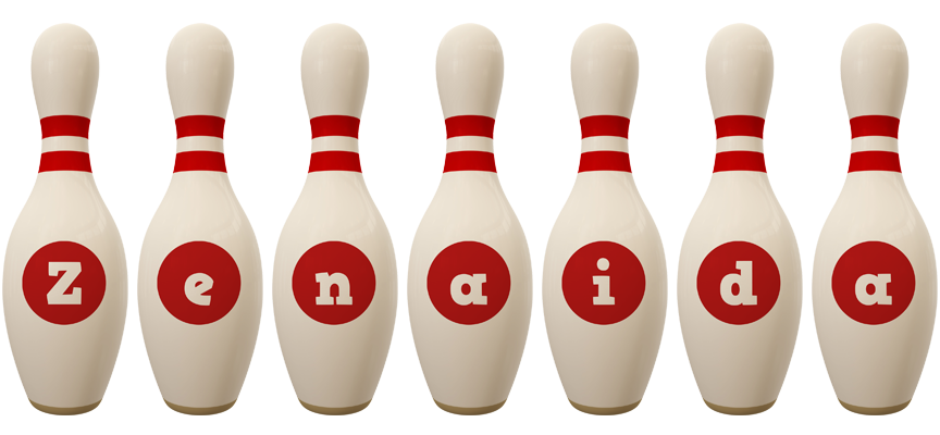 Zenaida bowling-pin logo