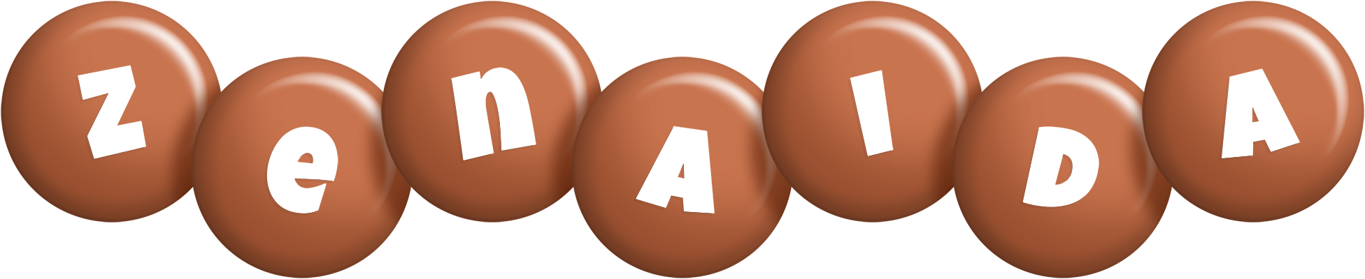 Zenaida candy-brown logo