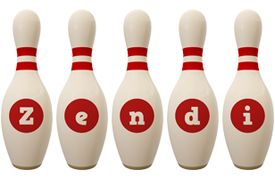 Zendi bowling-pin logo