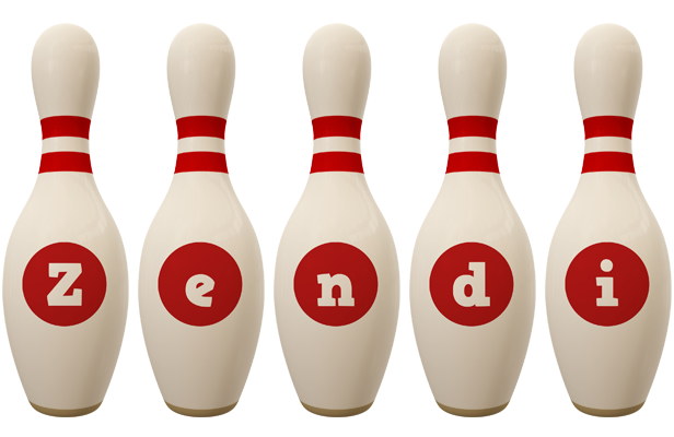Zendi bowling-pin logo