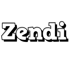 Zendi snowing logo