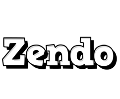 Zendo snowing logo