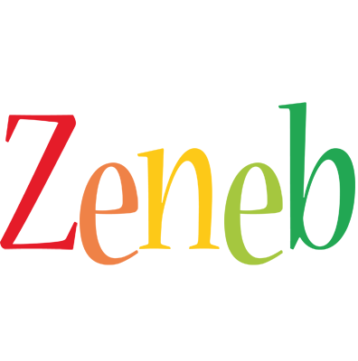 Zeneb birthday logo