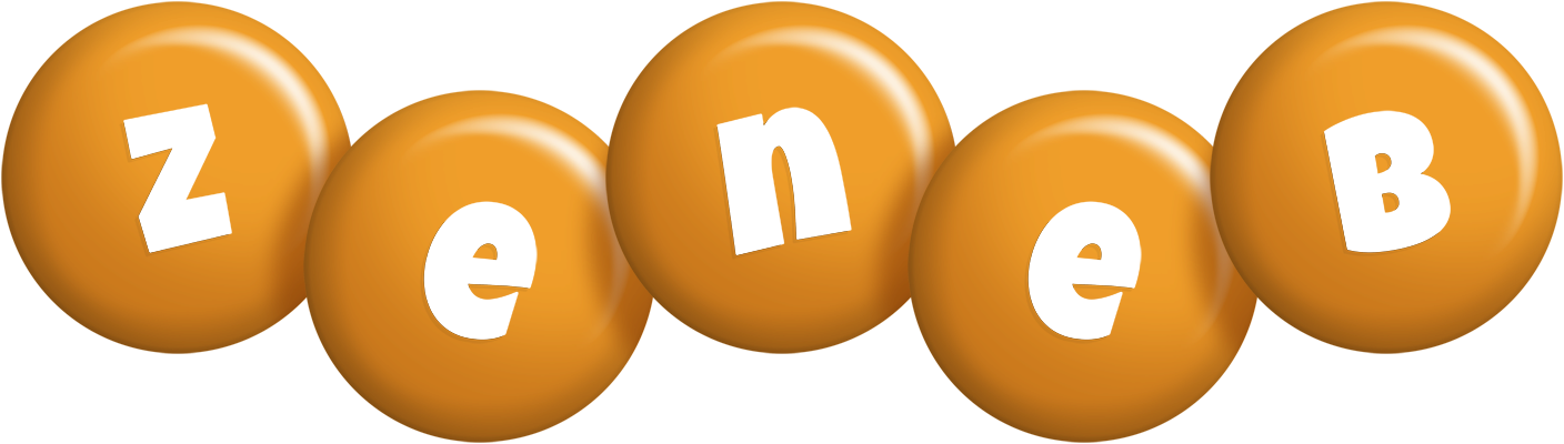 Zeneb candy-orange logo
