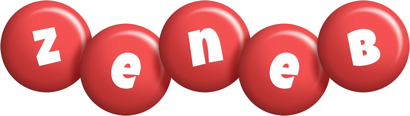 Zeneb candy-red logo