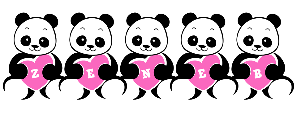 Zeneb love-panda logo