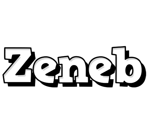Zeneb snowing logo