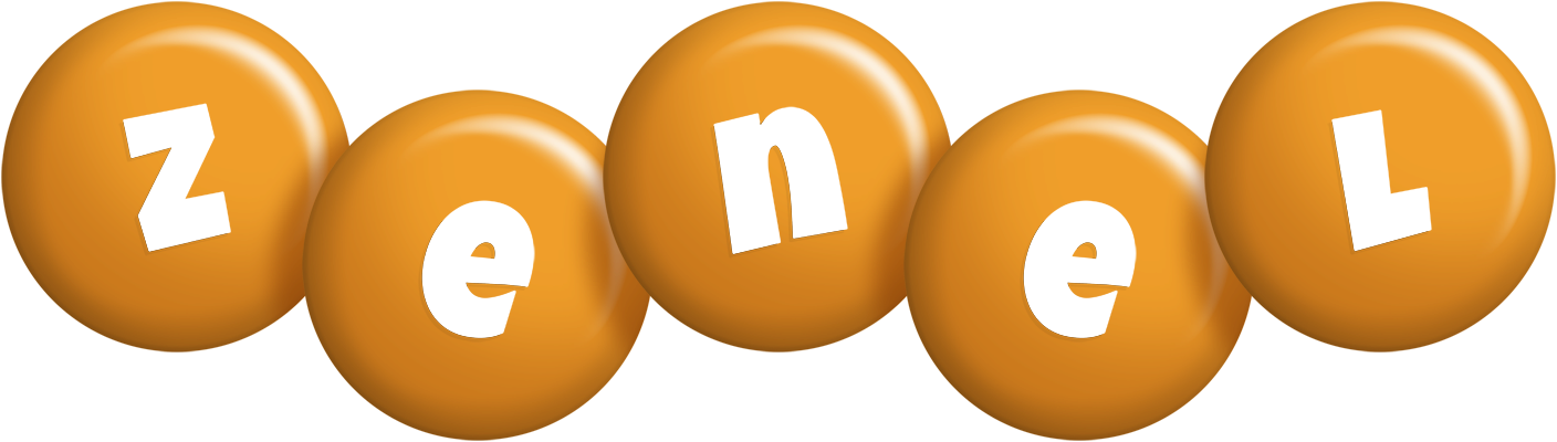 Zenel candy-orange logo