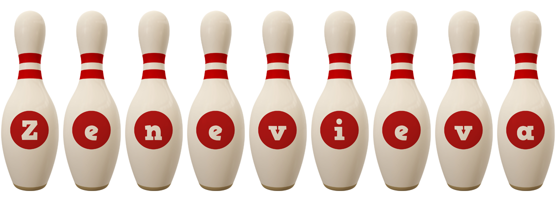 Zenevieva bowling-pin logo