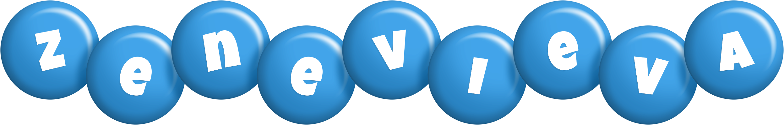Zenevieva candy-blue logo