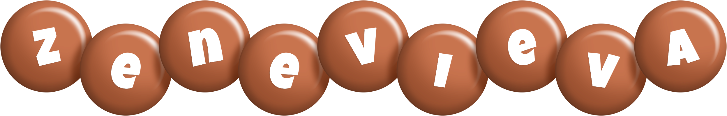 Zenevieva candy-brown logo