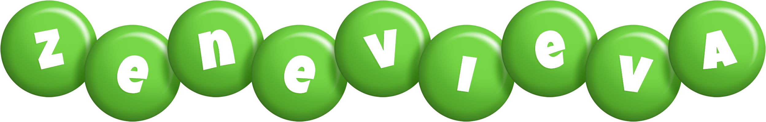 Zenevieva candy-green logo