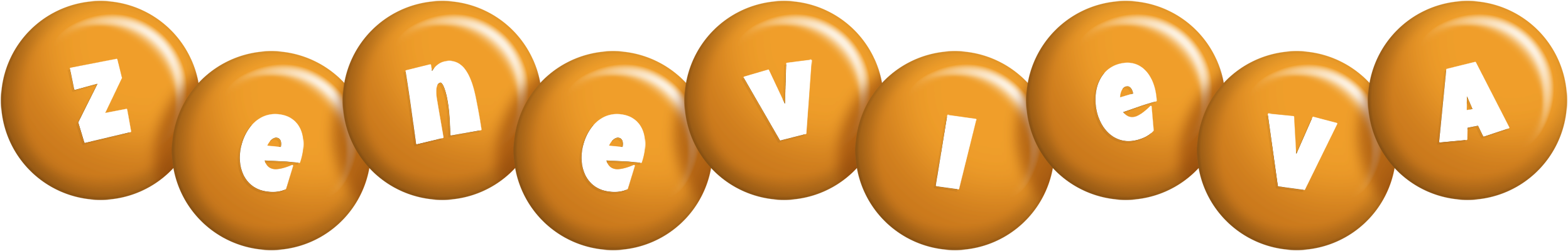 Zenevieva candy-orange logo