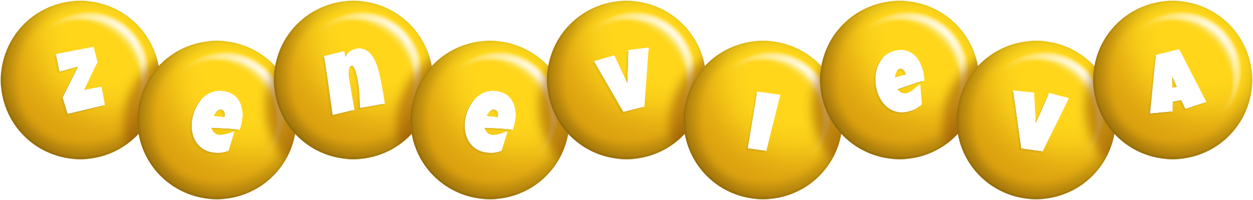 Zenevieva candy-yellow logo