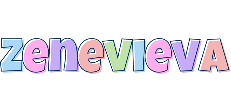 Zenevieva pastel logo