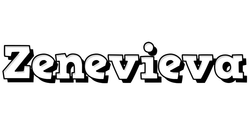 Zenevieva snowing logo