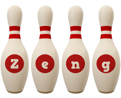 Zeng bowling-pin logo