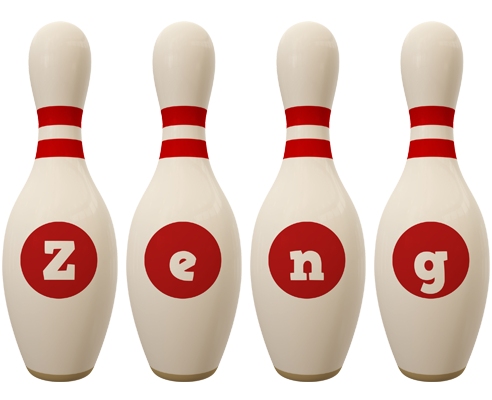 Zeng bowling-pin logo