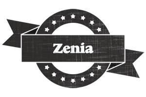 Zenia grunge logo