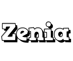 Zenia snowing logo