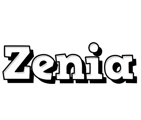 Zenia snowing logo