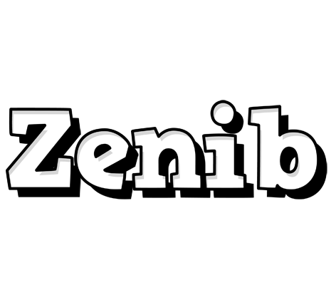 Zenib snowing logo