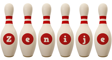 Zenije bowling-pin logo