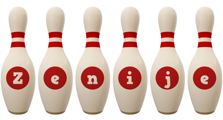 Zenije bowling-pin logo