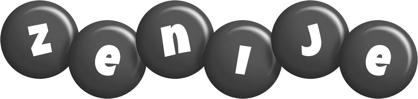 Zenije candy-black logo