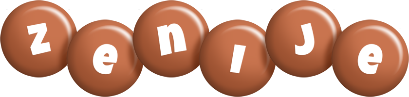 Zenije candy-brown logo