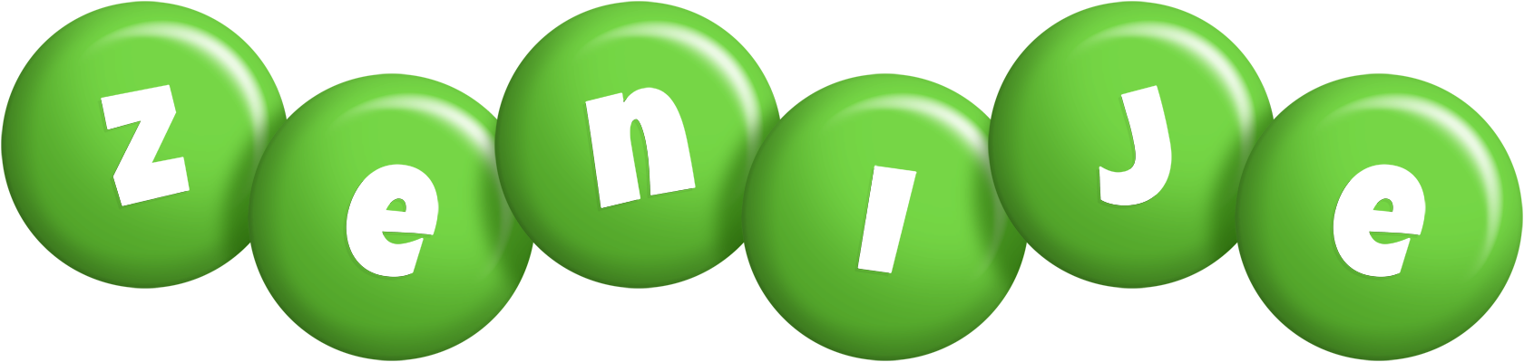 Zenije candy-green logo