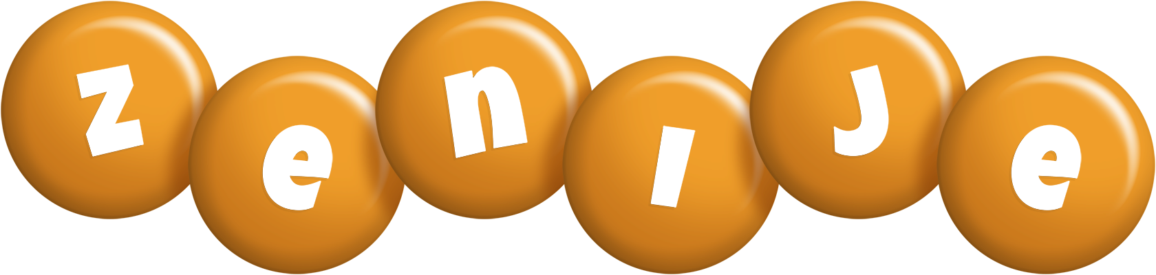Zenije candy-orange logo
