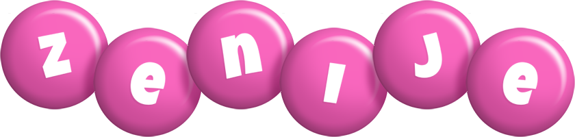 Zenije candy-pink logo