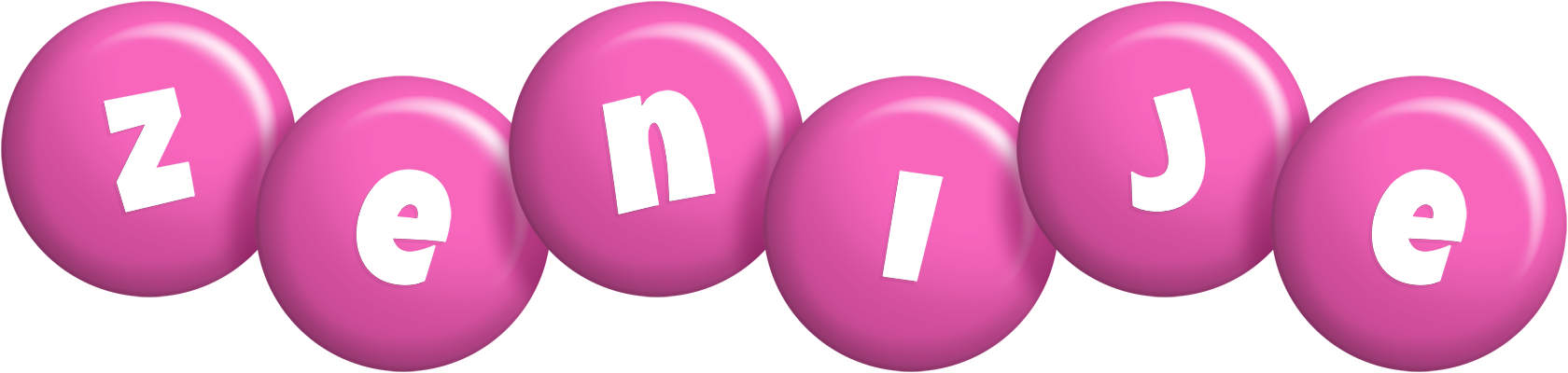 Zenije candy-pink logo