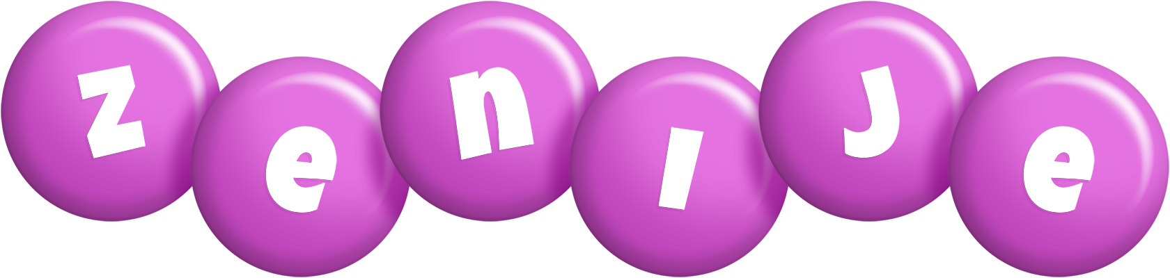 Zenije candy-purple logo
