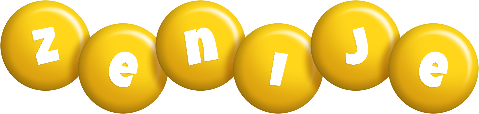 Zenije candy-yellow logo