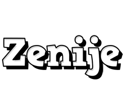 Zenije snowing logo