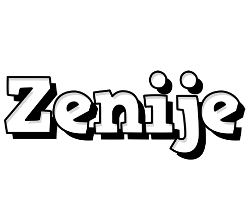 Zenije snowing logo
