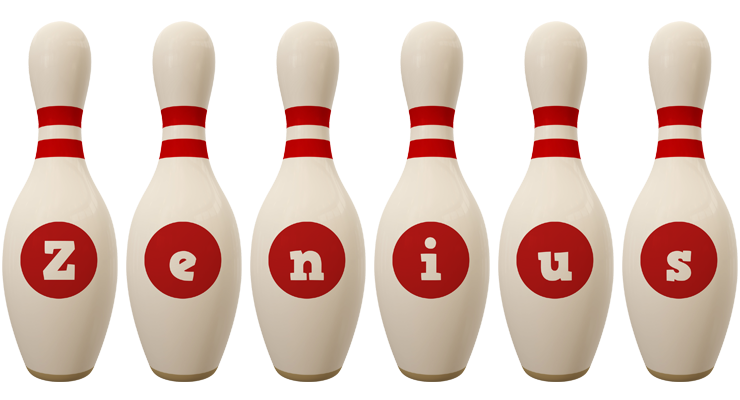 Zenius bowling-pin logo